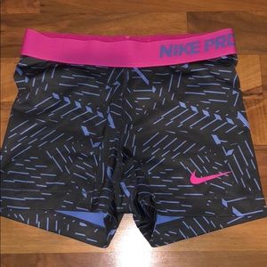 Nike pro spandex shorts